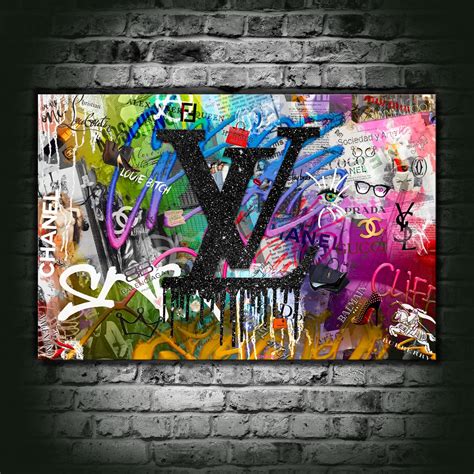 louis vuitton original paint|louis vuitton canvas wall art.